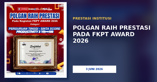 POLGAN Raih Prestasi pada FKPT Award 2026