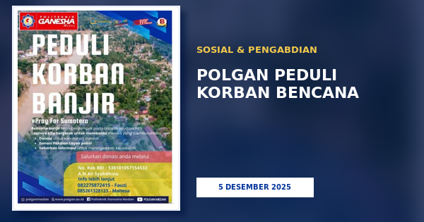 POLGAN Salurkan Kepedulian bagi Masyarakat Terdampak Bencana