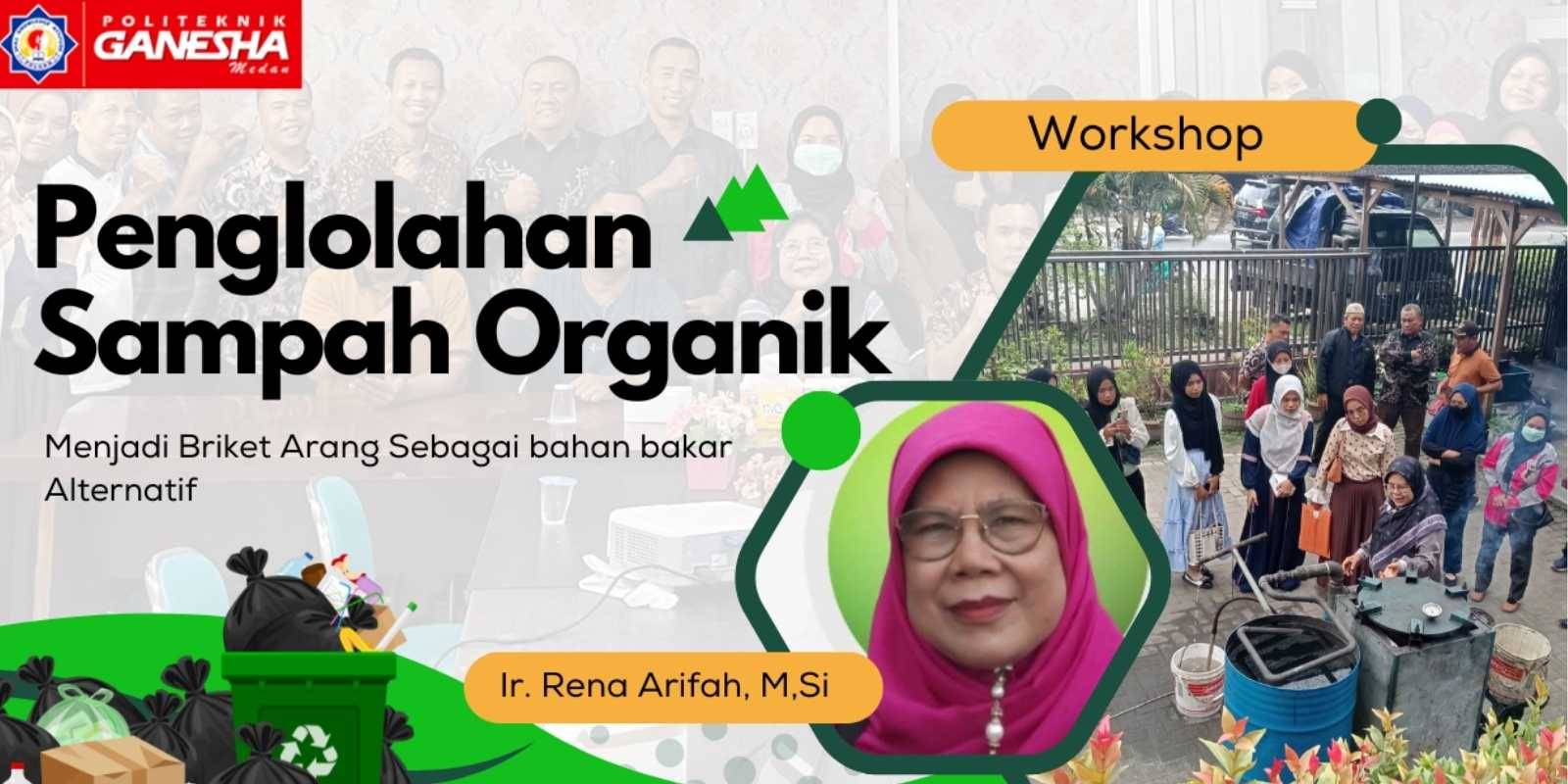 Dari Limbah Jadi Berkah: Mahasiswa POLGAN Belajar Olah Sampah Organik Jadi Briket Ramah Lingkungan